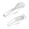 Healifty Mini Metal Cosmetic Spatula, 2pcs Skincare Spatulas, Mini Cosmetic Spoon, Reusable Facial Applicator Cosmetic Spatula for Cream, Lotions, Moisturizers