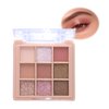 ONXK Nude Eyeshadow Palette Neutral - 9 Colors Matte Shimmer Powder Eyeshadow Pallet Highly Pigmented Glitter Long Lasting Eye Shadow Natural Makeup