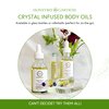 Honeybee Gardens Crystal Infused Body Oil, Rose Quartz, Organic, Moisturizing, Non-Greasy, for All Skin Types, 2 Fl Oz