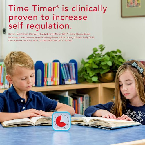 TIME TIMER 60 Minute MOD Education Edition ⁠— Visual Timer with Desktop Software for Kids Classroom Learning, Teachers Desk Clock, Study Tool and Office Meetings with Silent Operation (Sky Blue)