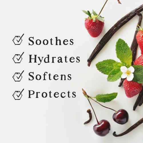 Natural Lip Balm – Variety Pack - Organic & Natural Ingredients - Beeswax Based Lip Care Chapstick - Great Gift - Farm & Bee - 0.15oz (Pack of 4 - Vanilla Bean/Peppermint/Strawberry/Cherry)