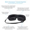 Mack's Dreamweaver Contoured Sleep Mask - Comfortable, Adjustable, Dual Strap Eye Mask with Ultra Soft Foam Earplugs