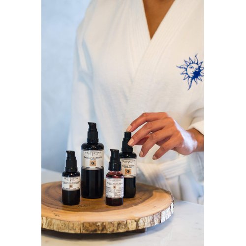 Travertine Spa Facial Cleanser | No Sulfates or Parabens | Vegan | Natural, Botanical Formulation