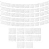 White Papel Picado Banner (5 Pack - 10 Plastic Flags per Banner) - White Mexican Banners for Parties and Weddings - Mexican Themed Party Decorations - Papel Picado Mexicano para Decoraciones