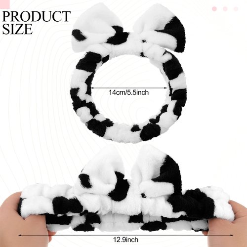 Jutom 6 Pieces Animal Themed Spa Headband Cute Makeup Headband Lovely Ears Hair Band for Washing Face Elastic Cosmetic Head Wrap for Women Lady, 6 Styles