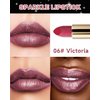 Diamond Glitter Matte Lipstick, Rose Brown Metallic Shimmer Lip Gloss Lip Tint Stain,Longlasting Waterproof Non-Stick Lip Color,Full Coverage Lipgloss Lipstain, Christmas Lip Makeup Gift for Women-06