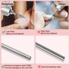 HungGato Tapered Top Needle Cuticle Clean Nail Drill Bit 3/32'', Professional Safety Carbide Diamond Under Nail Cleaner for Cuticle Dead Skin Nail Prepare, Beginners Bits, Experienced Tech (Medium)