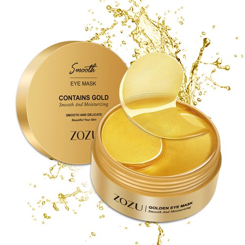 JULYBRO Under Eye Mask, 60 PCS Golden Gel Under Eye Patches for Dark Circles, Undereye Bags, Wrinkles Gel Under Eye Patches Gifts for Women Birthday Gifts for Women