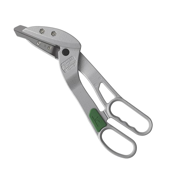 MIDWEST MagSnips Replaceable Blade Snip - Right Cut Offset Vinyl Siding Cutting Sheers with 3.5" Cut Length & Magnesium Handles - MWT-2110