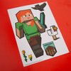 Minecraft: Wall-Clings - 50+ Vinyl Stickers, Wall Decals, Characters-Objects-Landscape Game Themed Designs, Room Decor, Self-Adhesive, Licensed