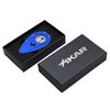 Xikar Xi1 Cigar Cutter, 440C Stainless Steel Blades with Rockwell HRC 57 Rating, 54 to 60 Ring Gauge, Double Guillotine Action, Blue