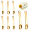 8 PCS Metal Makeup Spatula Tool, Mini Skin Care Spatula Lotion Spatula, Cosmetic Spatula Applicator, Reusable Beauty Spatula for Cream, Lotion and Mask (Silver Gold Rose Gold)