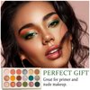 IONSGAKO Green Glitter Eyeshadow Palette,18 color Matte Shimmer Eyeshadow Palette Highly Pigmented for Christmas Halloween Smoky Makeup Daily Natural Eye Makeup Women Green Eye Shadow Makeup Palette