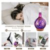 Porseme Rose Gold Essential Oil Diffuser 3D Glass Aromatherapy Ultrasonic Humidifier, Waterless Auto-off, Timer Setting, BPA Free, Air Refresh for Home Hotel Yoga Leisure SPA Gift 100ml