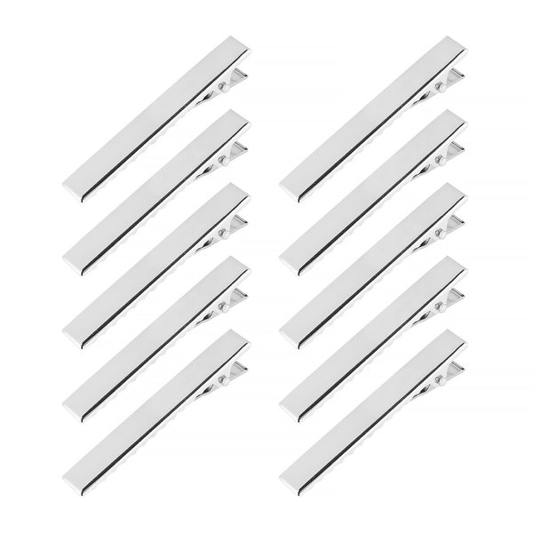 20PCS Silver Metal Duckbill Hair clips for Women Thin Hair,Diy Anti-slip Styling Barrettes for Thick hair,No Crease Duck Billed Hair Clip for Girls (Short straight)