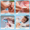 Baby Healthcare and Grooming Kit, Baby Safety Set Newborn Nursery Health Care Set with Hair Brush Scale Measuring Spoon Nail Clippers (20PCS Blue)