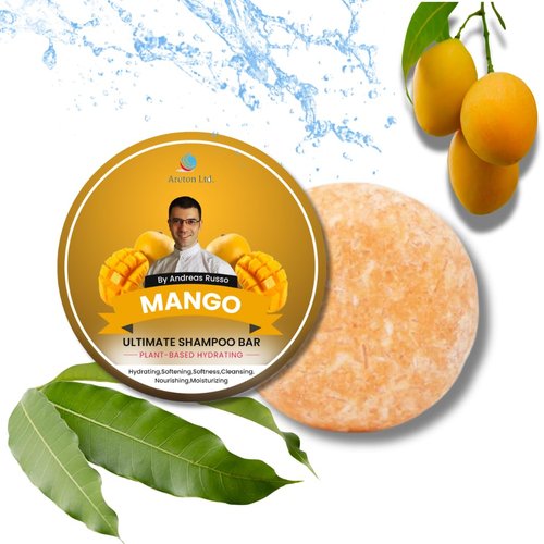 Mango Shampoo Bar – Natural Shampoo Bar and conditioner For Dry Hair, Hair Nourishment, Prevents Spilt Ends With Plant Based Hydrating SLS Free Bar Shampoo