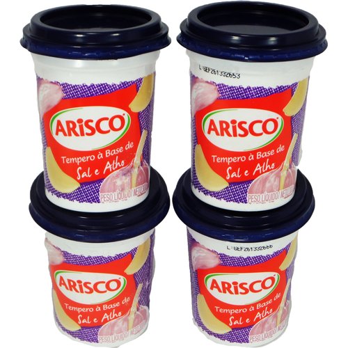 Arisco - Seasoning Salt and Garlic Paste - 10.58oz (PACK OF 04) | Tempero em Pasta Alho e Sal - 300g