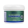 TriDerma Tea Tree Foot Cream with Menthol, Aloe Vera, Exfoliating Salicylic Acid & Shea Butter to Relieve Dry, Cracked Feet, Itching, Tingling & Foot Pain, Non-greasy 9.5 oz
