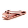 PrettyClaw Nail Clippers Sharp Edge Fingernail and Toenail Clipper Cutter Thick Nail Tool for Manicure and Pedicure (Rose Gold, Straight Edge)
