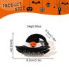 Halloween Witch Hat Clips,Black Claw Clip with Colorful Skull Design,Non-slip Hair Clips Strong Hold Hair Jaw Clips,Rhinestone Hair Clips for Women Girls Halloween Hair Accessories