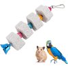 1Pc White Bird Beak Grinding Stone Bird Chewing Toys Bird Beak Grinding Stone Pet Supplies for Parrots Hamsters and Other Small Animals Small in Size and Light in Weight