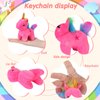 24 Pcs Mini Plush Unicorn Operation Christmas Stuffed Animals Unicorn Party Favors Bulk Toys DIY Unicorn Plush Keychain Small Stuffed Animal for Birthday Wedding Party Gift Classroom