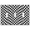 Art Plates - Triple Gang Toggle OVERSIZE Switch Plate - OVER SIZE Decorative Metal Wall Plate - Checkered Flag - (Made in USA)