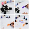 30 Pcs Craft Finger Sponge Daubers Drawing Project Finger Painting Sponge Set for Card Making, Painting, Stamping, Ink