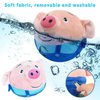 Active Moving Pet Plush Toy, Interactive Dog Toy Pet Bouncing Balls, USB Rechargeable Interactive Washable Cartoon Pig Plush Sound Electronic Dog Toy, Small Plush Sound Toys for Dogs (B)