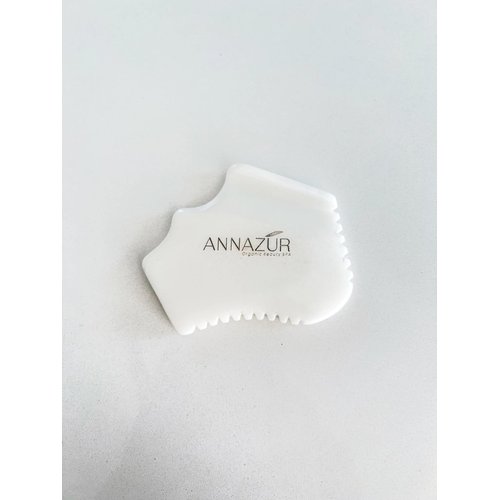 ANNAZUR Organic Beauty SPA Gua Sha Facial Tool White for Lift Facial Massage