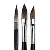 da Vinci Brushes 4250DV Watercolor Brush Set, Quill Size 2, Slant Size 10, Oval Size 12, Black, 3 Each