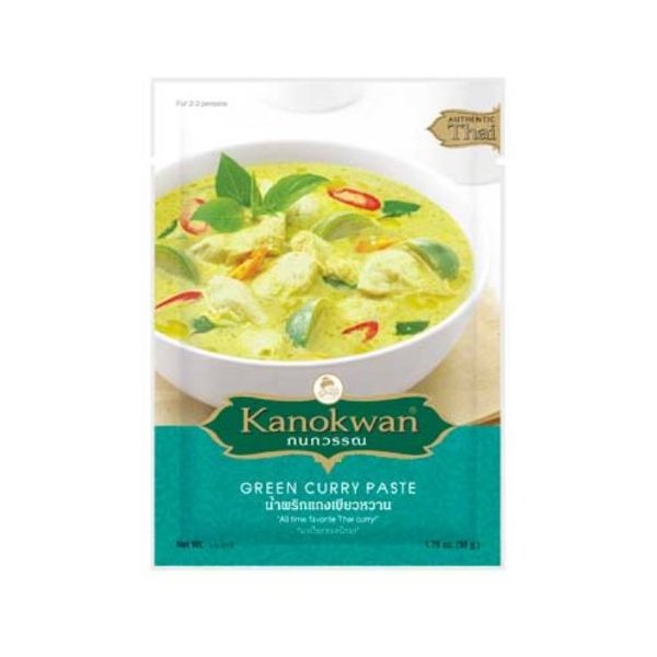 Kanokwan Green Curry Paste 50g X 3 Pack
