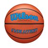 WILSON Evolution Indoor Game Basketball, Royal, Scarlet, Size 6 - 28.5"