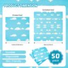 50PCS Blue Sky Paper Napkins 13 x 13 Inches Luncheon Napkins Cocktail Napkins Disposable Blue Sky Theme Decorations for Kids Baby Shower,Birthday Outdoor Camping Party Supplies