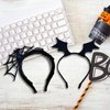 Comelodiant 2PCS Halloween Headband for Women Spider Web Hairband Bat Headband for Halloween Party Costume Accessories