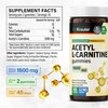 BIO KRAUTER Acetyl L Carnitine Gummies - Vegan L-Carnitine Supplement - Amino Acid Acetyl L- Carnitine 1500 mg - Pectin-Based, Non-GMO