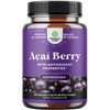 Acai Berry Capsules Antioxidant Supplement - Acai Berry Cleanse Superfood Supplement for Brain Booster Heart Health and Natural Energy Boost - Acai Capsules and Memory Supplement for Brain Health
