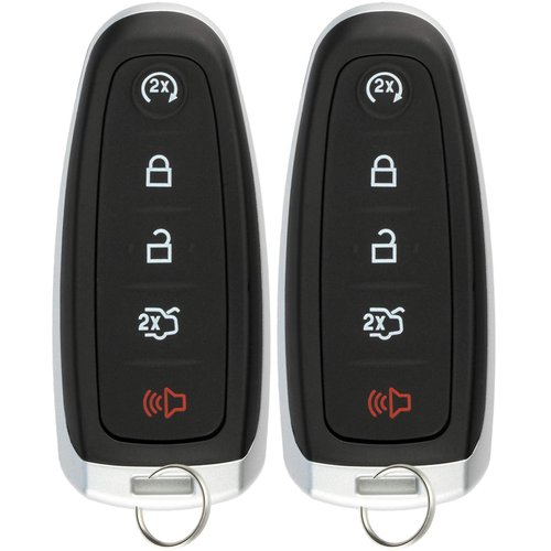 KeylessOption Keyless Entry Car Remote Start Smart Key Fob for Ford Lincoln M3N5WY8609 (Pack of 2)