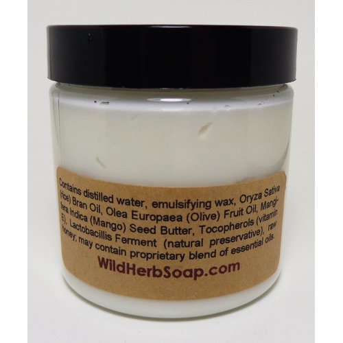 Wild Herb Whipped Face & Body Lotion Honey Lotion With Organic Arizona Raw Honey - Suitable for All Skin Types - Dry, Oily (4 oz, Rosewood)