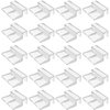 Kukiwhy 20 PCS 6mm Acrylic Aquarium Cover Clip, Clear Fish Tank Glass Cover Clip Support Holder Universal Lid Clips for Rimless Aquariums