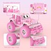 NQD Pink RC Cars with DIY Stickers, Remote Control Car for Girls, 80 Min Play Jeep 2.4GHz Off Road RC Trucks, Birthday Christmas Little Girl Toys Gifts for 3-8 Years Old
