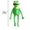 Lacroky Kermit Frog Hand Puppet with 50 Pcs Kermit The Frog Puppet Stickers, Hand Kermit Puppet Soft Stuffed Plush Toy for Boys & Girls - 24 Inches