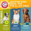 Arm & Hammer for Pets Scrubbies Puppy Chew Ring Dental Toy Infused with Baking Soda - Durable Teething Toy with Treat Dispensing Feature - Interactive Dental Chew Toy for Puppies