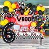 DEAPEICK 134pcs Race Car Balloon Birthday Party Supplies Decorations for Boys - Racing car Theme Party Supplies Happy Birthday Racecar Number Balloons Garland Kit Birthday Party (Arch, 6)