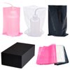 300pcs Tattoo Wash Bottle Bags,Thicken Disposable Squeeze Bottle Bags,for Tattoo Bottles Tattoo Supplies Tattoo Kits (Pink, Black, Transparent)