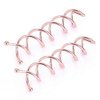 10Pcs Round Tips Spiral Bobby Hair Pins Spin Pin Hair Clip Twist Screw Hair Pins Bun Stick for DIY Hair Style Tool (Rose Gold)