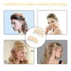 2Pcs Beige Charming Bump It Up Volume Inserts Hair Comb, Do Beehive Hair Style Tool Hair Comb, Do Beehive Hair Base Styling Accessories for Women Lady Girl