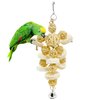 Bird Toys Foraging Star Bird Chew Toy Super Shredder Ball- Will Keep Your Bird Busy for Weeks Foraging for Hidden Treasures Parrot Cage Toys Cages Shredder Cockatiel Conure (1 x Rattan Chew Ball)