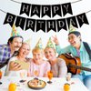 ZHENGYE Black Happy Birthday Banner Birthday Theme Birthday Party for Kids Girls Birthday Party Decorations Supplies